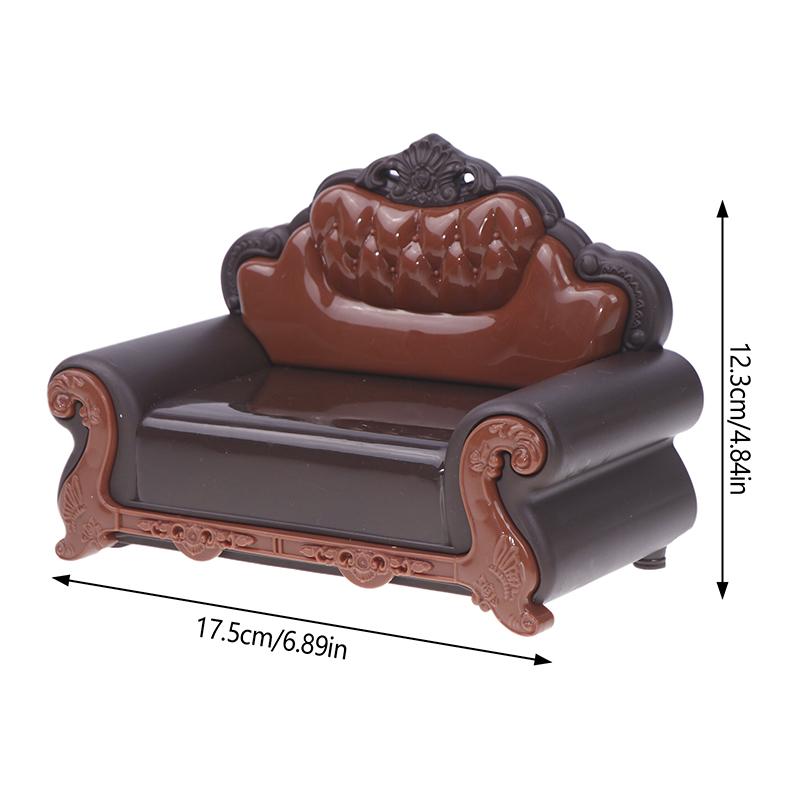 1:12 Dollhouse Miniature European Style Sofa Model Sofa Chair Furniture Decor Toy Doll House Accessories