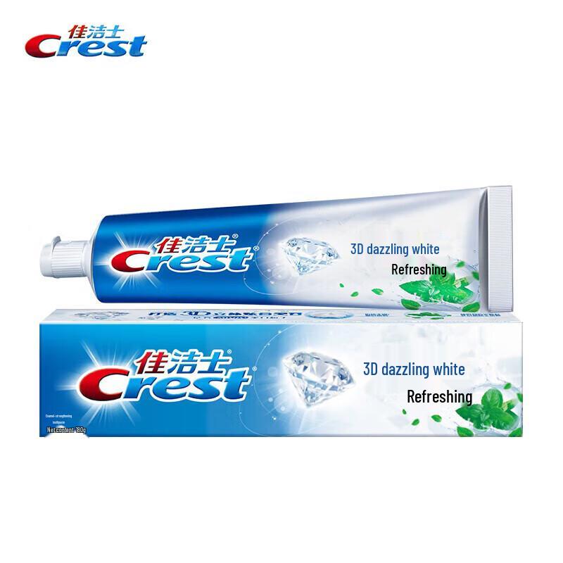 Crest 3D White Stain Removal Mint Toothpaste 180g x 4