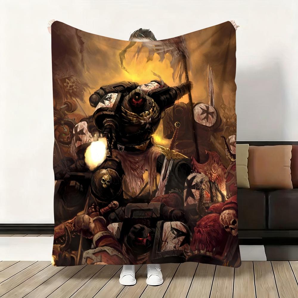 Throw Flannel Fluffy Soft Blanket Warm Skin-Friendly Throw for Sofa Bed Office Nap Winter Game T-Total War W-WARHAMMER