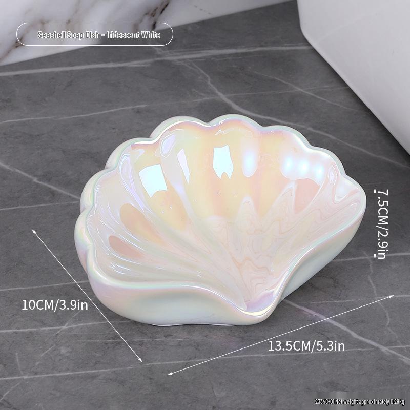 Luminous Shell Night Light & Jewelry Tray: Bedside Lamp and Ornament