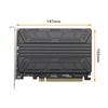 Waves SSD Expansion Board PCIe X 16 M.2 4-Slot 4.0 (with Heatsink)