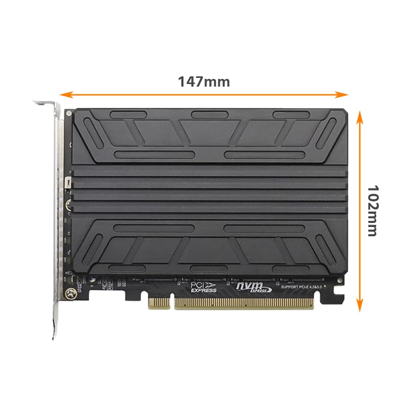 Waves SSD Expansion Board PCIe X 16 M.2 4-Slot 4.0 (with Heatsink)