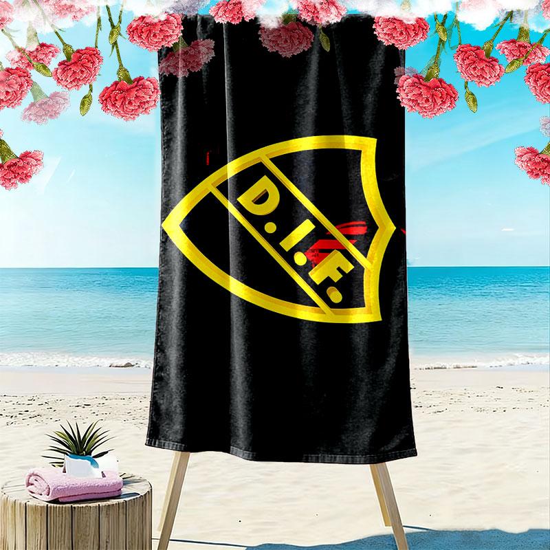 Djurgardens Print Beach Towel, Large Soft Quick Dry Towel for Beach Camping Swimming