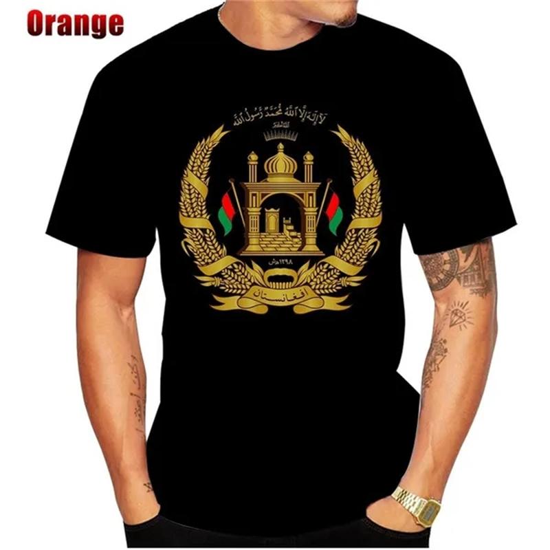 

Летняя стильная футболка с 3D принтом флага Афганистана, мужская и женская одежда, топы с круглым вырезом и короткими рукавами, уличная футболка, футболка M