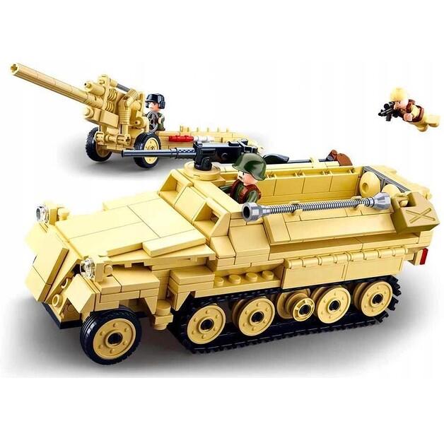 Конструктор пластиковый Sluban Военный танк Sd.Kfz.251 Hanomag