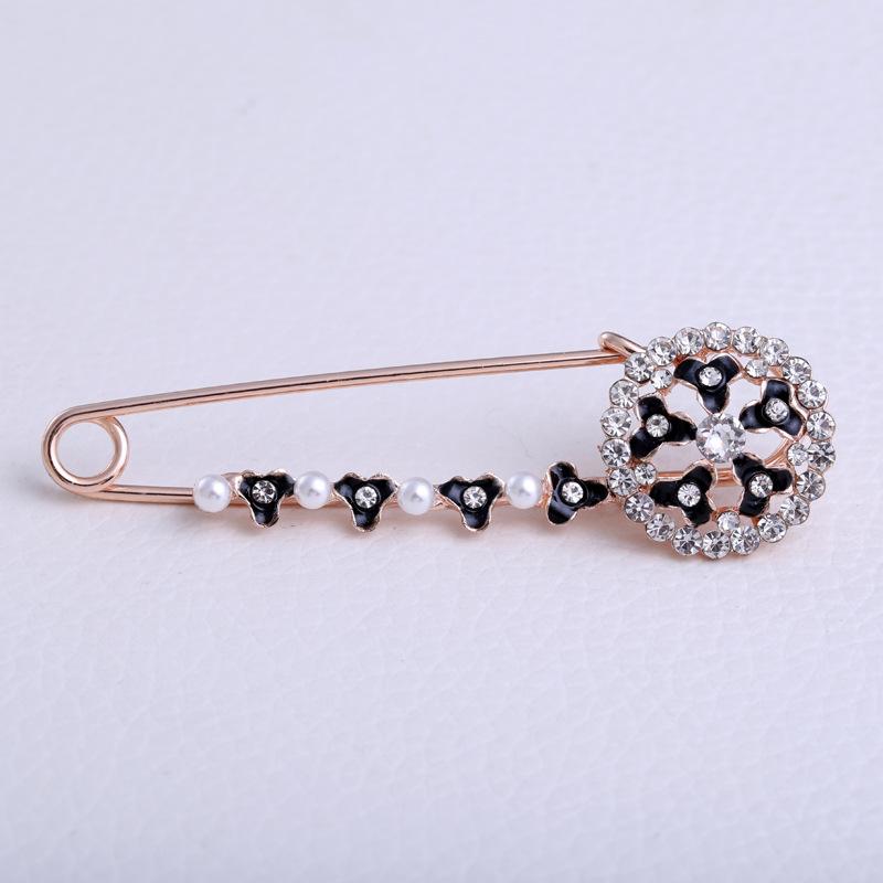 Alloy Drip Flower Pin Women'S Clothing Accessories Brooch Fashion Temperament Simple Corsage