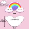 Mini Cartoon Rainbow Cloud Nail File - Double-Sided EVA Beauty Tool for Manicures (Irregular Shape)