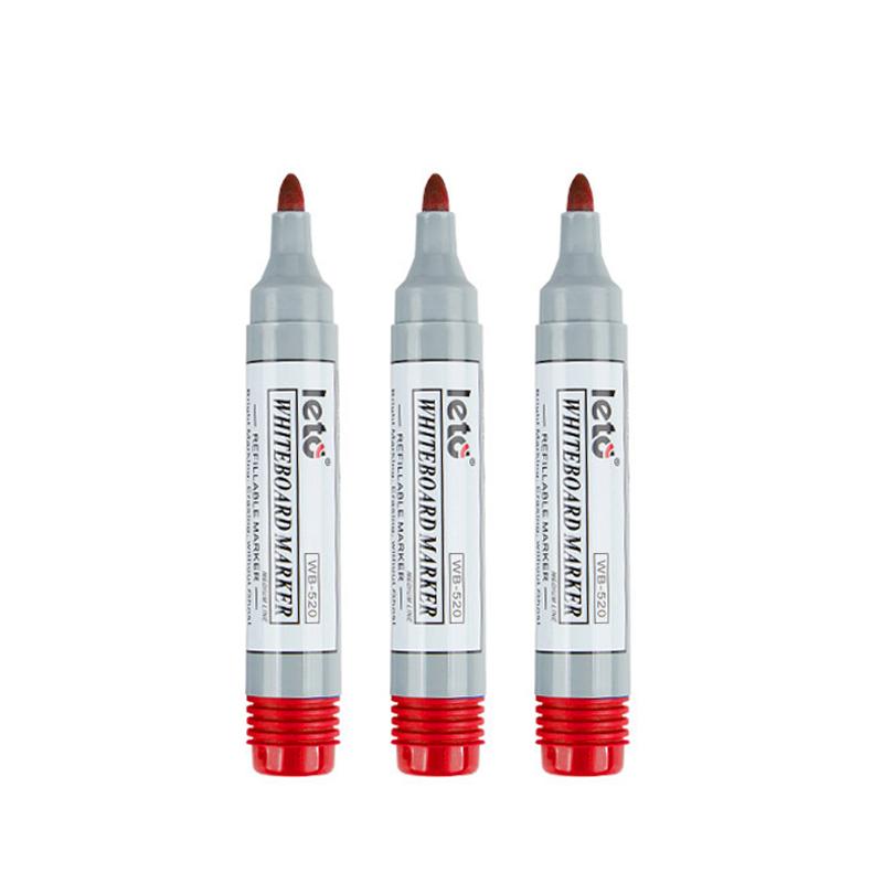 3 Color Whiteboard Marker,2mm Nib Easy Erasable Refillable Ink,Large Capacity,Office Meeting Whiteboard Teaching Stationery