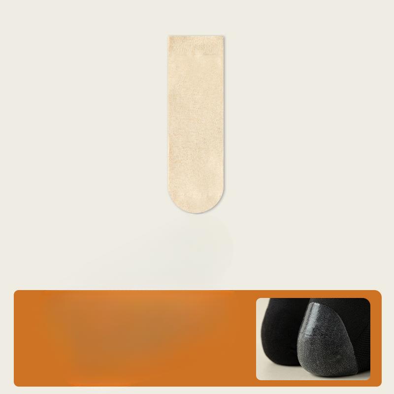 

Женские весенне-осенние силиконовые бесшовные антибактериальные носки-трубы из хлопка, предотвращающие сухость и трещины пяток 1 pair