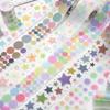 50mm*2m Cute Watercolor Dots Series Washi Tape Kawaii Decorative Adhesive Scrapbook Stickers Hand Made Masking Tape Stationery