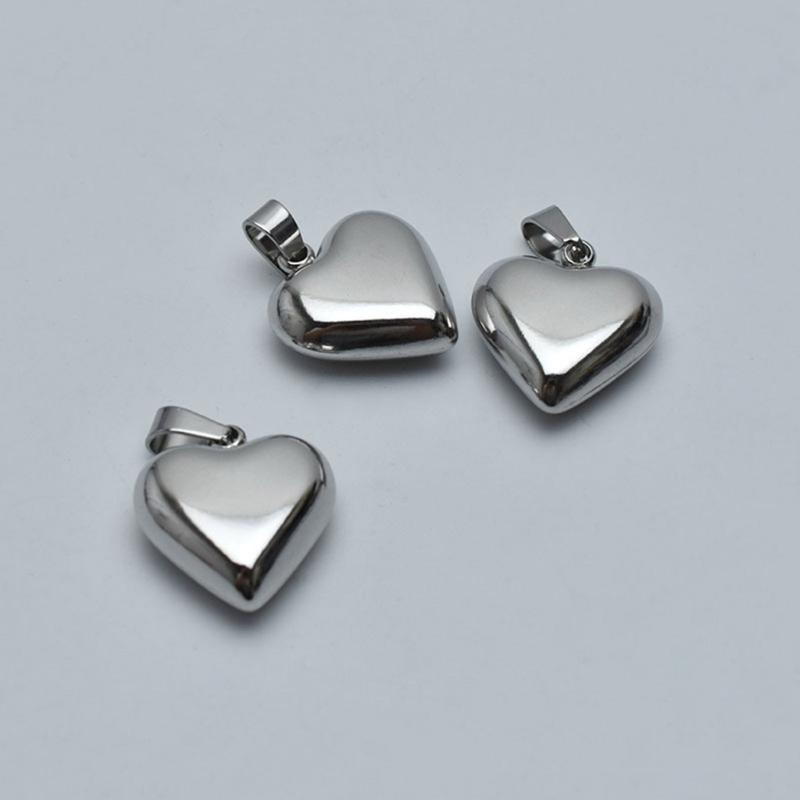 Metal Love Heart Pendants DIY Necklace Bracelet Earrings Setting Pendant for Jewelry Making Findings Vanlentines Gift