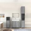 Vidaxl 4-Piece Bathroom Furniture Set, Sonoma Oak Grey