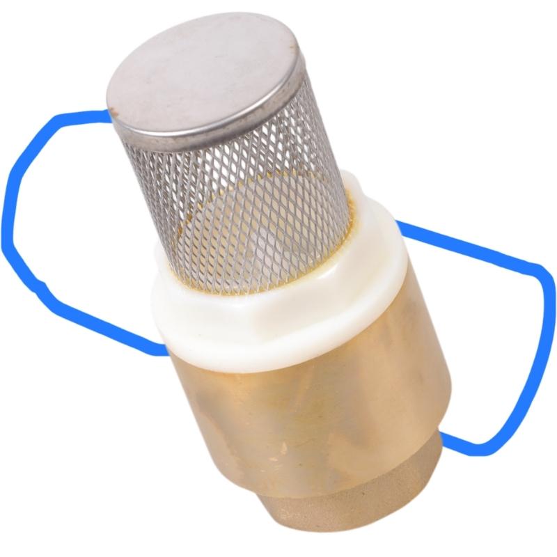 Brass Check Valves with Mesh Strainer Filter 3/4inch Internal Thread Foot Valves Water Pump Bottom Valves Easy To Use