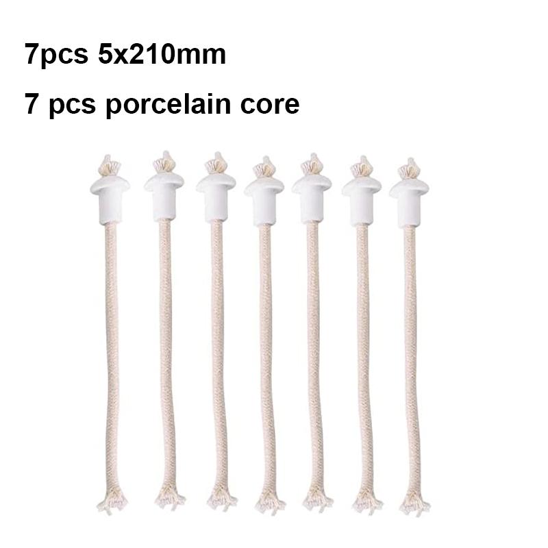 3/5/10M Length 2-8mm Round Wire Core Cotton Wick Long Burning Alcohol & Paraffin Burner Replacement Candle Cotton Core Wick