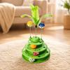 Multi Layer Cat Track Ball Toy Rotating Ball Interactive Cat Toy  Kitten Entertainment
