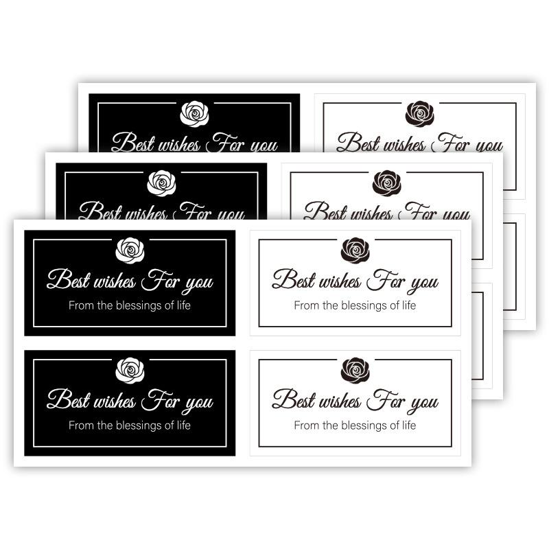 Rectangular, Ins Style, Bouquet Stickers, Floral Stickers, Flower Shop Flower Packaging, Universal Label Stickers
