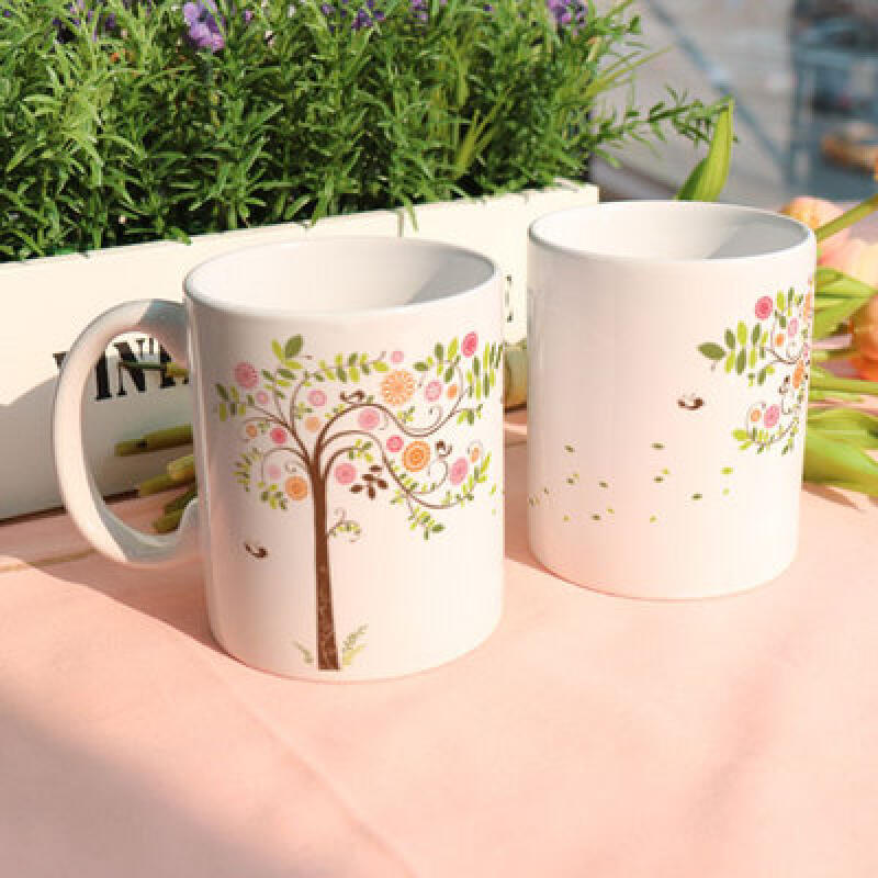 pa399-Design Mug 2p-Fluttered Leaves