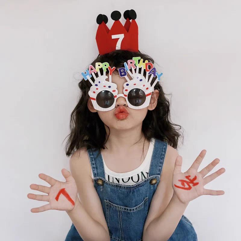Red Happy Birthday Wall Backdrop for Kids First Birthday Party