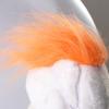 Orange Pet Wig Cat Cosplay Wig Funny Pet Wig Hair with Adjustable Elastic Bands for Halloween Christmas Party Costume Accessory