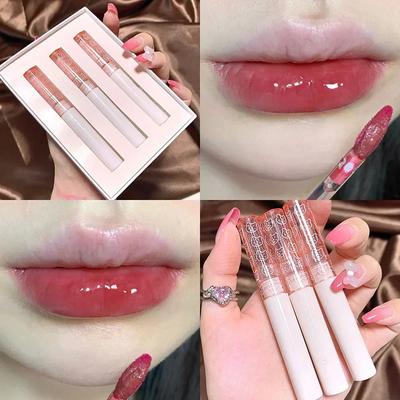 Ροζ Bubble Lip Glaze Μίνι ματ βελούδινο κραγιόν καθρέφτης με μεγάλη διάρκεια που δεν ξεθωριάζει εύκολα Cherry Blossom Kite Lip Gloss Μακιγιάζ