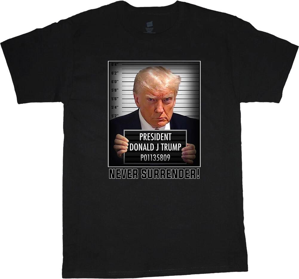 Trump Mugshot T-shirt Mens Graphic Tee Clothing Apparel Trump 2024 Gear S