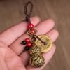 Gourd Lucky Blessing Chinese Style Car Keyring Keychain Components Brass KeyChains Jewelry Findings