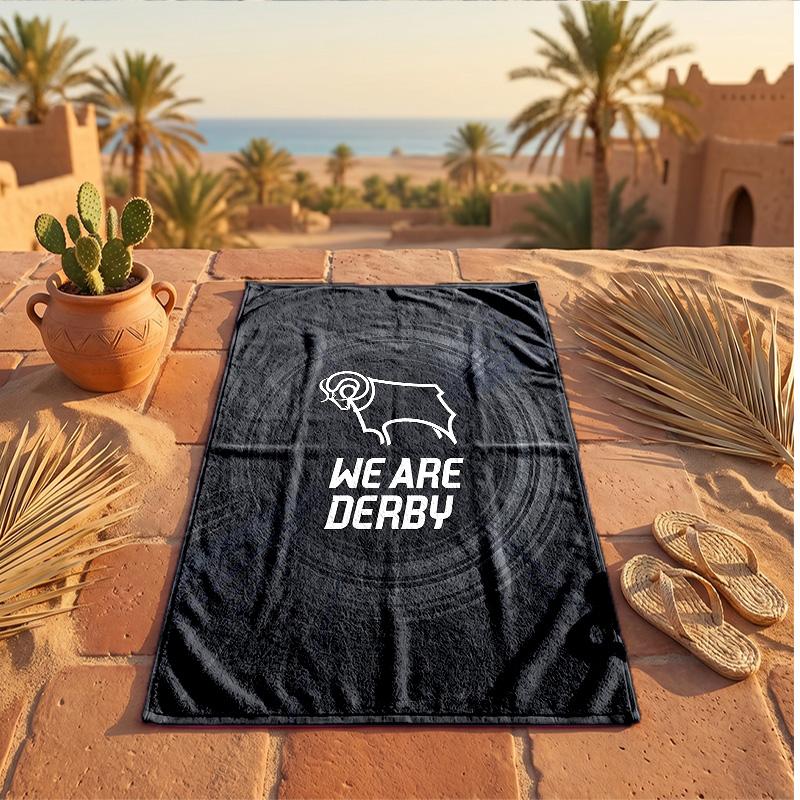 Derby County Thema Strandtuch Weich Schnell?Trockenes Handtuch für den Sommerstrandurlaub beim Schwimmen