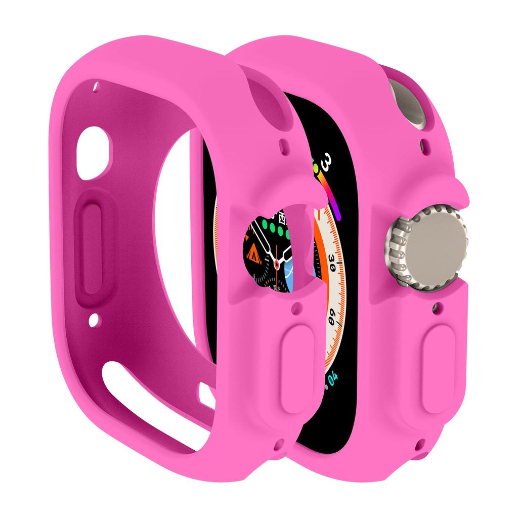 Candy Silicone Case for Apple Watch Ultra 2 49mm Cover 9 8 7 6 Se 5 4 45mm 42mm Protection Iwatch Series 44mm 40mm 41mm Bumper