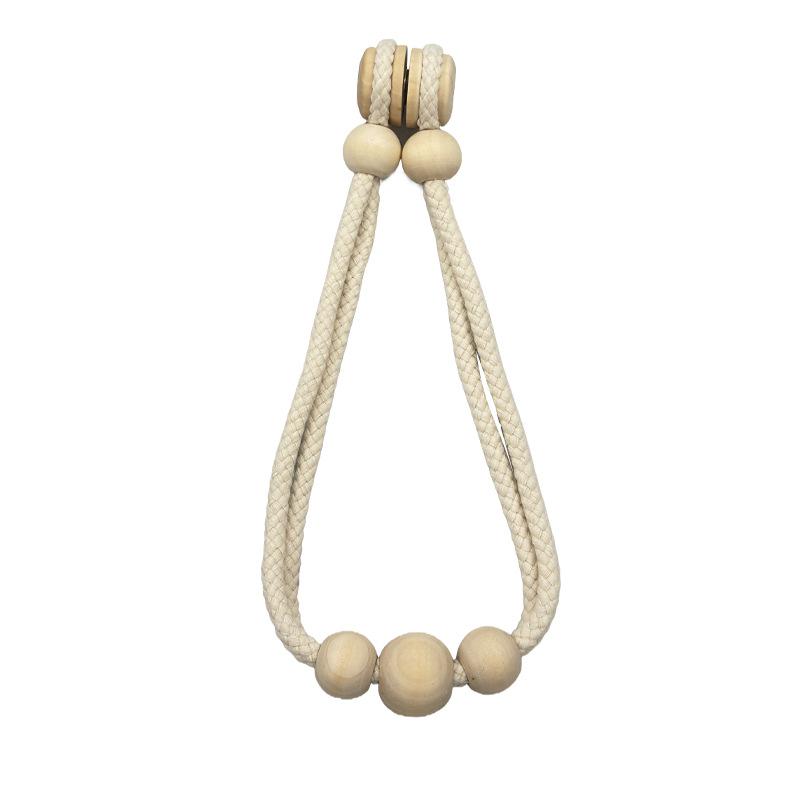 

Пара новых деревянных штор из бусин, магнитных завязок для хлопковых марлевых штор с магнитной фиксацией 1PC