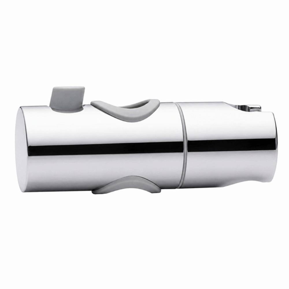 360 Degree Rotation Shower Head Holder Polished Chrome Handheld Shower Bracket  Round Shower Rod