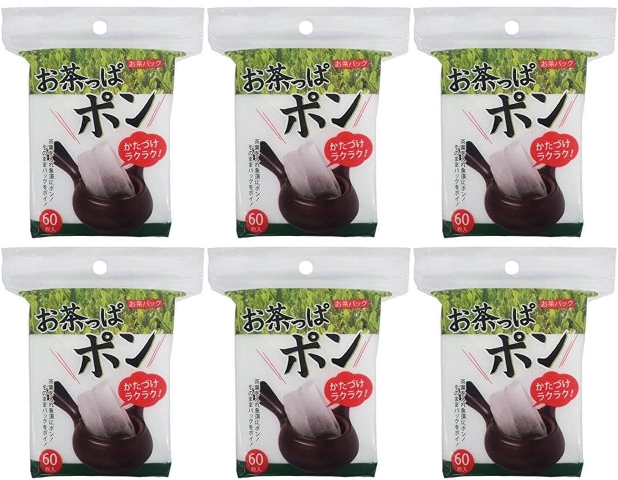 

Cotton Lab Tea Bags, Ochapa Pon, 60 count x 6 packs, bags only, dashi packs, tea bags, cooking packs