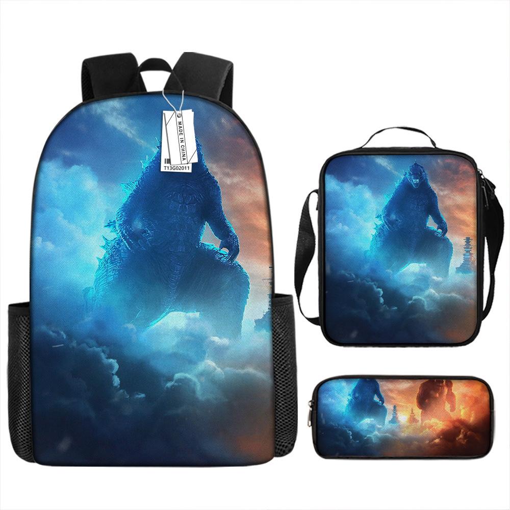 Godzilla Godzilla Student School Bag Cartoon Children Backpack Satchel Anime Trend