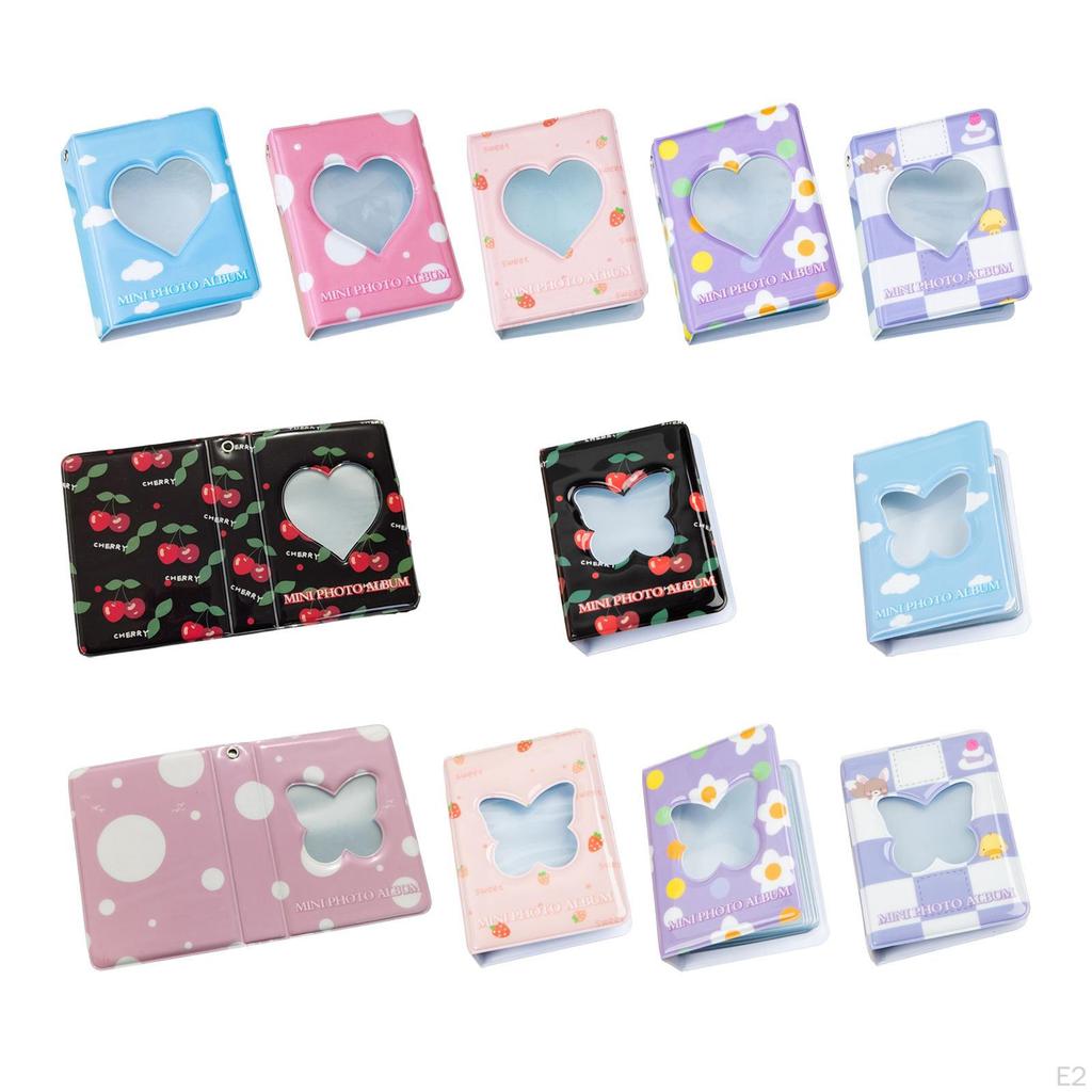 3 inch Card Holder Mini Album for Photos and Cards with 40 Pockets Travel Events