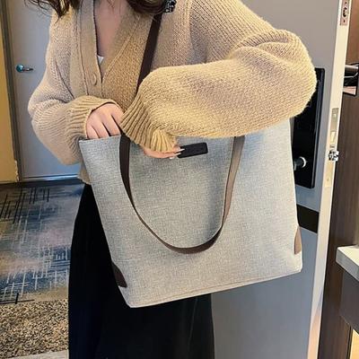 Einfache Damen-Tote-Bag-Handtasche mit großem Fassungsvermögen