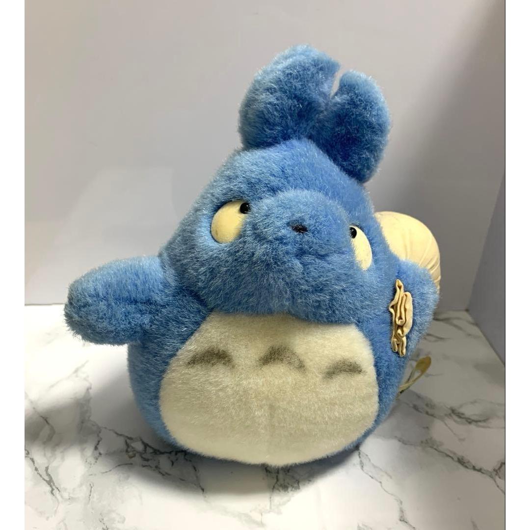 My Neighbor Totoro Medium Totoro Plush Toy Retro Sun Arrow Blue Totoro