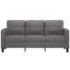 VidaXL Canapé à 3 places Gris 180 cm Similicuir, canapé, canapé de salon, canapé à trois places, canapé rembourré, sièges de 359124
