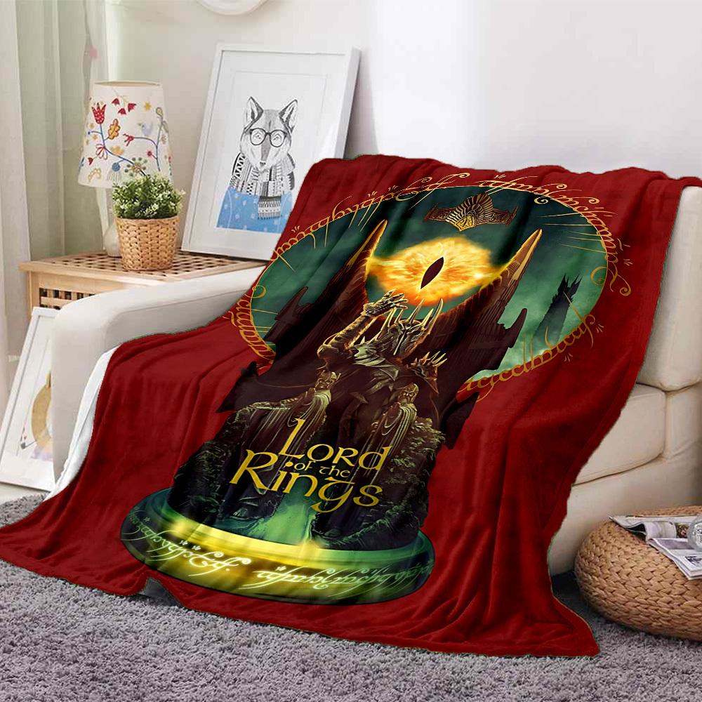 1pc Lord of the Rings Blanket Lightweight Flannel Throw For Sofa, Bed, Travel, Livingroom, Office, Couch, Chair, And Bed