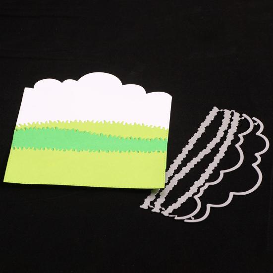 Cloud Grass Border Embossing Cutting Die DIY Craft Stencil Scrapbook Mold Decor