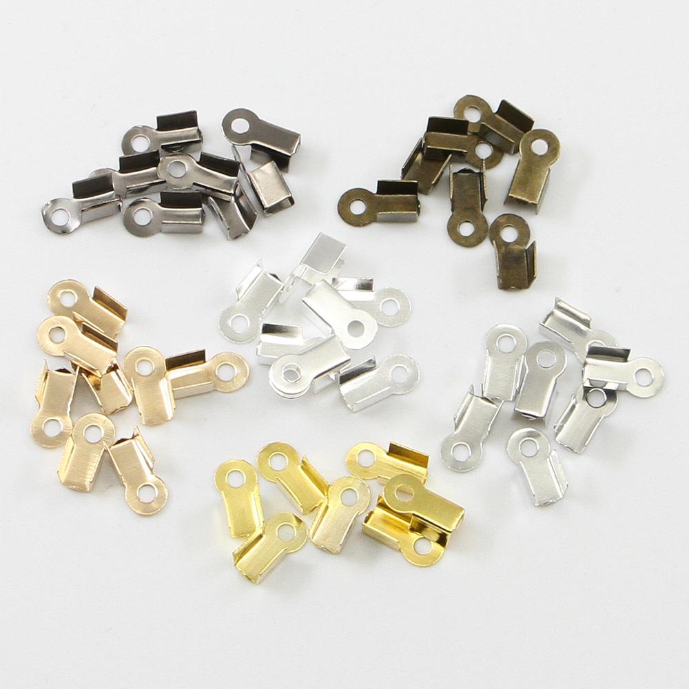 Leather Cord Clamps & Crimp Ends for DIY Jewelry Bracelets