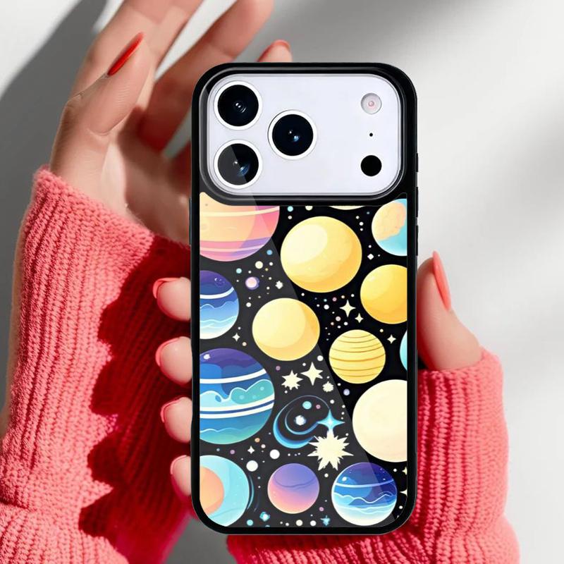 Modern Solar System - Space Phone Case for iPhone 17 Air 16e 15 14 13 Pro Max Back Cover for 12 11 Pro Coque