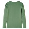 T-shirt enfants à manches longues kaki clair 92/104/116/128/140