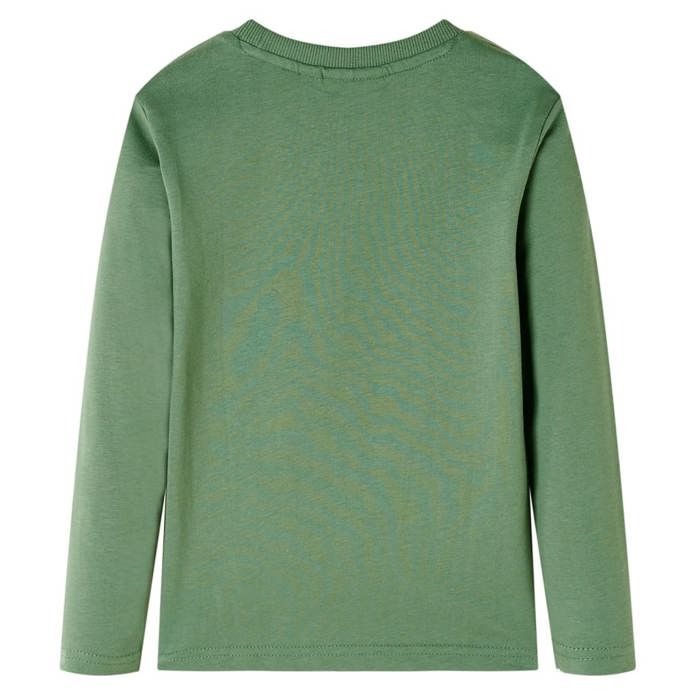 T-shirt enfants à manches longues kaki clair 92/104/116/128/140