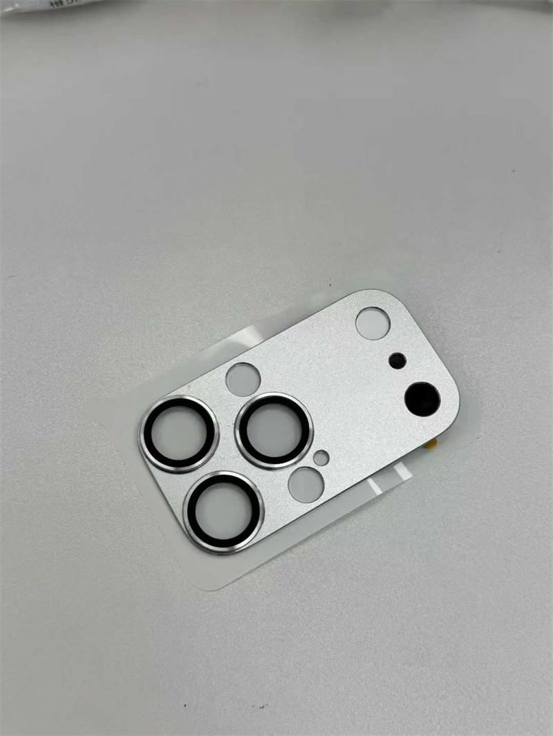 

Metal Glass Seconds Change to 17Pro Max Fake Camera Lens Protector for IPhone 16 15 14 Pro Max Back Camera Full anti-fall Cover 17pm серебряный