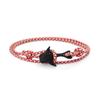 Fashion Nylon Bracelets For Men Women Couple Gifts Wrap Braided Wristband Male Bracelet Rope Alloy Hook Anchor Bangle