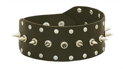 Wide Collar with Spikes Leder 1005