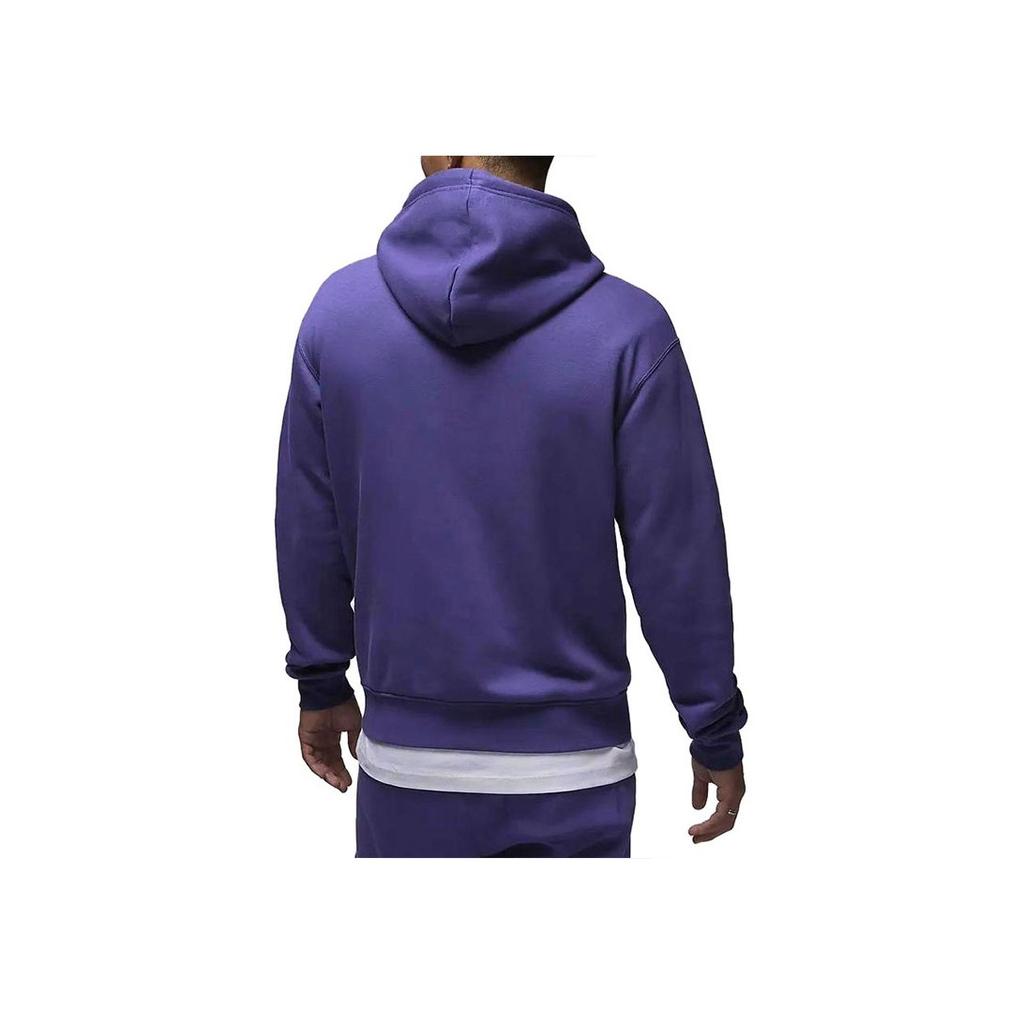 Jordan Essentials Logo Print Hoodie Long Sleeve Casual Sweatshirt Men Tops Purple FD7546-502
