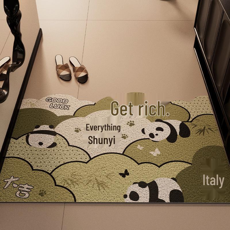 Cartoon Mimi Non-Slip Door Mat - Easy Clean, Dirt-Resistant, Cuttable Silk Loop Foot Pad for Home