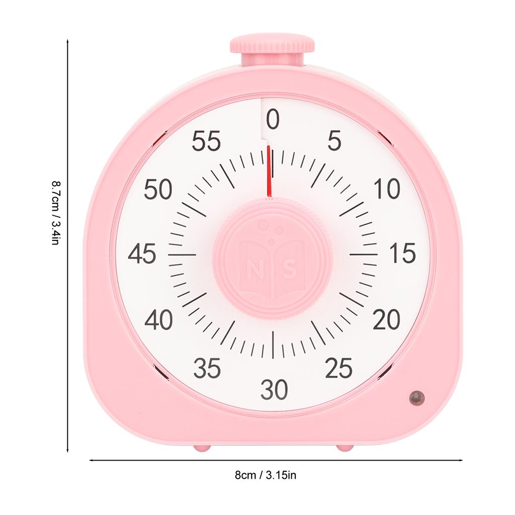 Temporizador Visual de 60 Minutos para Crianças Adultos com Dois Modos de Lembrete Modo Foco Temporizador de Sala de Aula para Casa Escola Trabalho