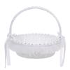 Wedding Flower Girl Basket Simple Lace for Rhinestone Collection Royal Design with Lace Flowers Roses Ig Popular for Par