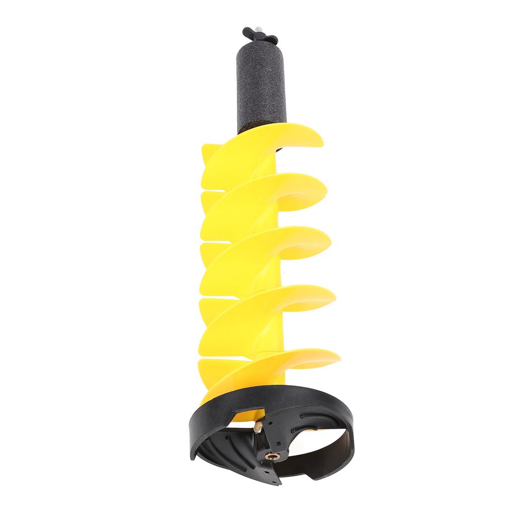 Winter Electric Auger Kit with Locating Nylon Floating Ice Breaking Spiral Drill Bit for Deep Water 